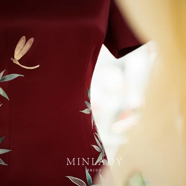 Cheongsam Jiangnan Mother's New Mother-in-Law High-End Wedding Banquet Red Dress Summer